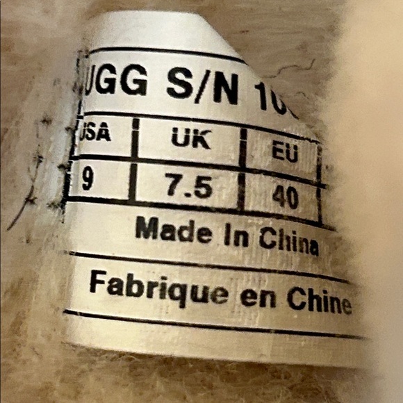 UGG Palisade Suede Boots Sz 9 Chestnut Brown Sheepskin - Picture 8 of 8